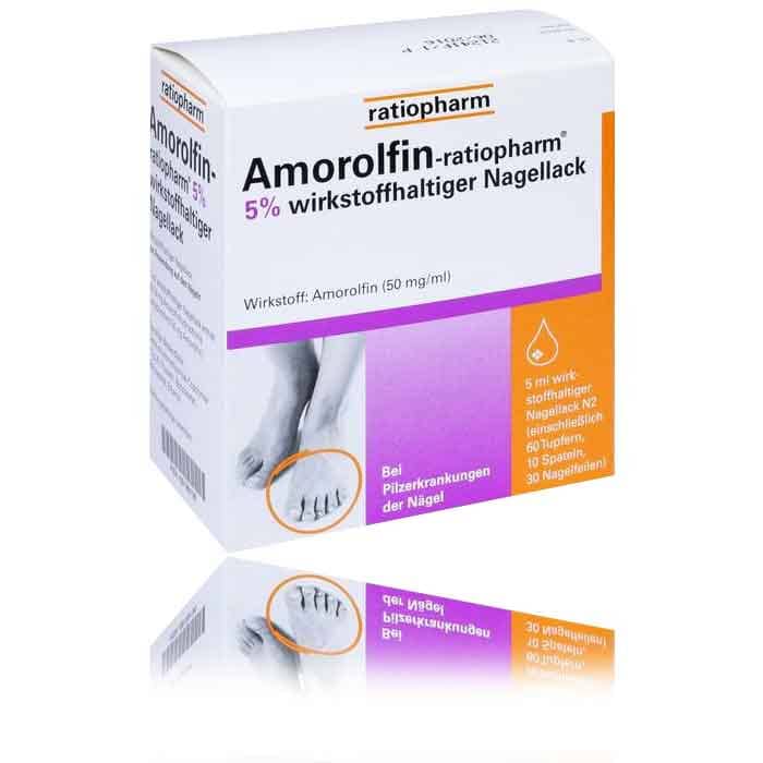 Amorolfin Ratio Lackmittel bei stärkerem Nagelpilz
